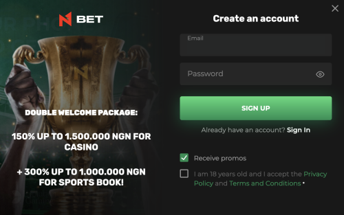 N1Bet Nigeria Sign Up